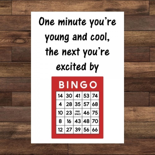 Bingo Birthday Card