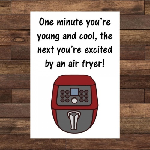 Air Fryer Birthday Card