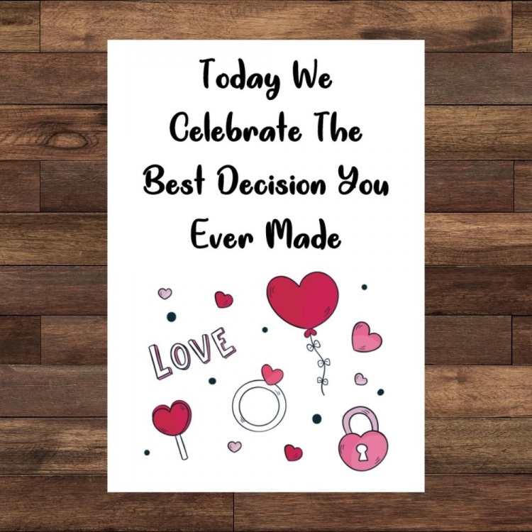 Best Decision Wedding Anniversary Card