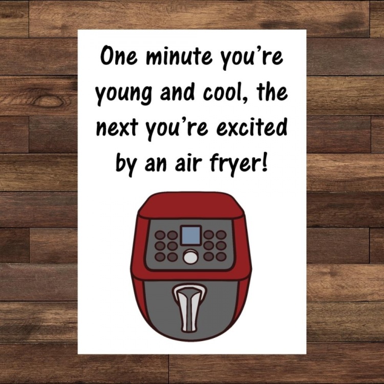 Air Fryer Birthday Card