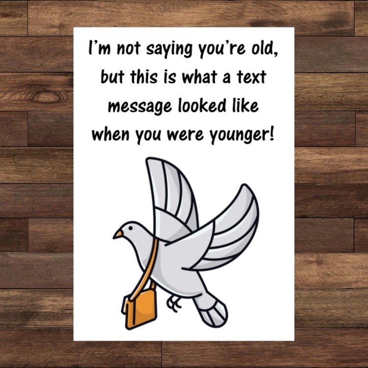 Text Message Birthday Card